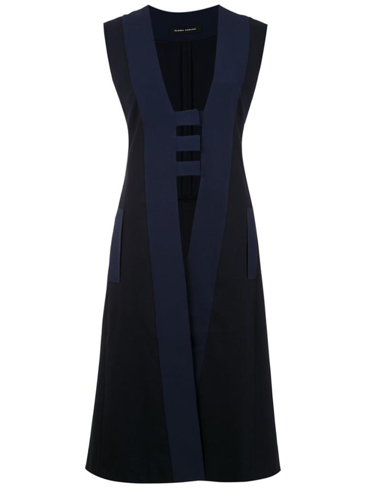 Gloria Coelho Louis Xiv Long Waistcoat - Blue