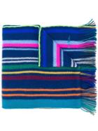 Paul Smith Striped Scraf - Blue