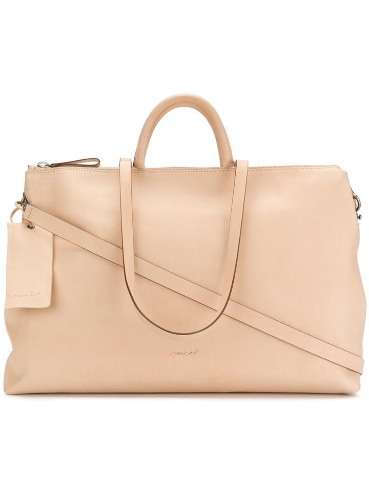 Marsèll Embossed Logo Tote - Nude & Neutrals