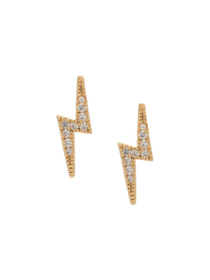 Federica Tosi Lightening Bolt Earrings - Gold