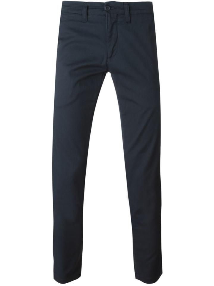 Carhartt Sid Chino Trousers, Men's, Size: 34, Blue, Cotton/spandex/elastane