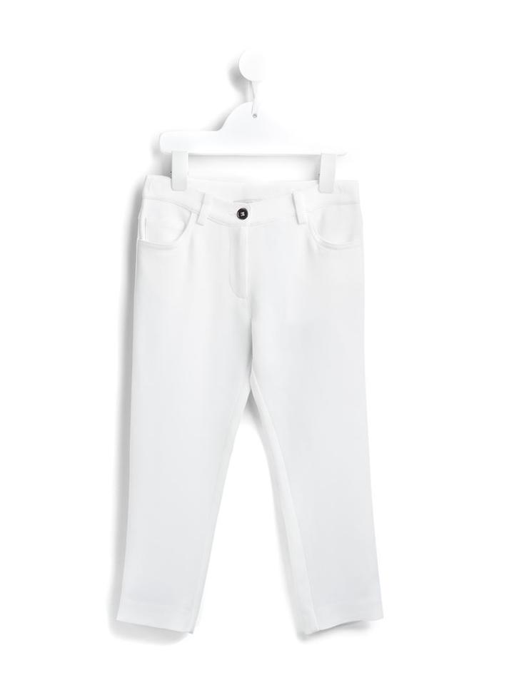 Dolce & Gabbana Kids Casual Trousers, Girl's, Size: 6 Yrs, White