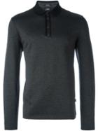 Boss Hugo Boss Long Sleeve Polo Shirt, Men's, Size: Xxl, Grey, Cotton