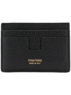 Tom Ford Pebbled Leather Card Holder - Black