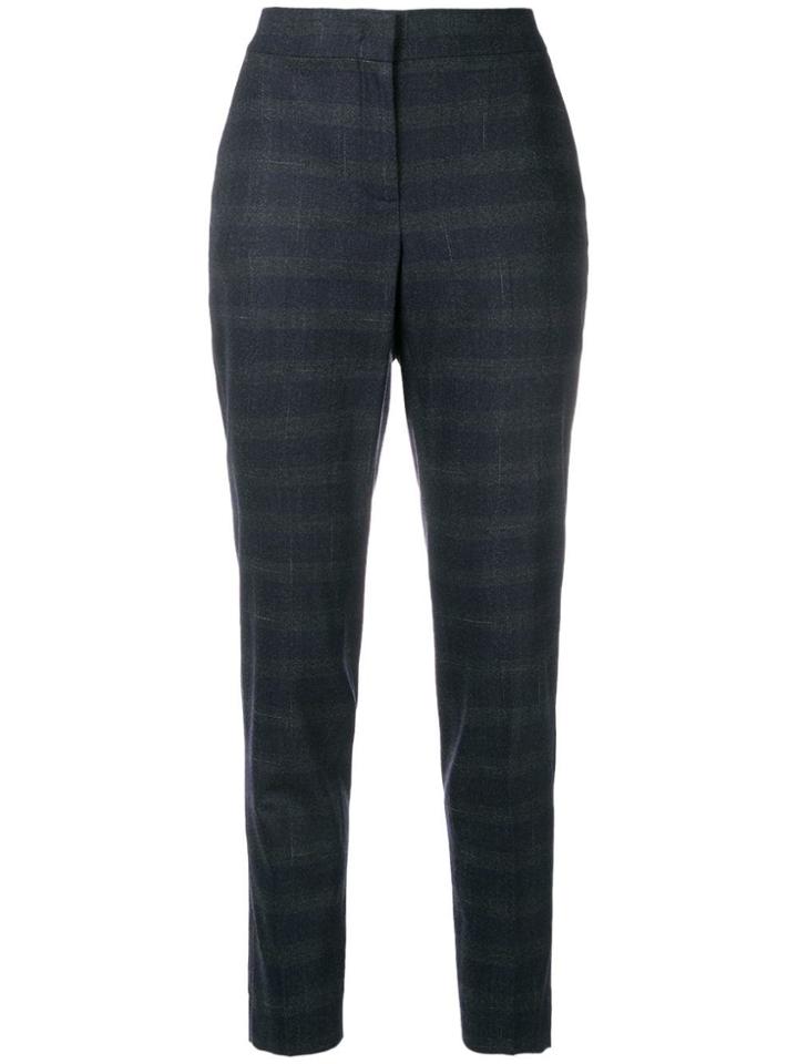 Fabiana Filippi Checked Tapered Trousers - Blue