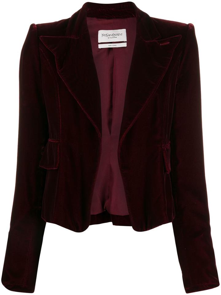 Yves Saint Laurent Pre-owned 2003 Velvet Jacket - Red
