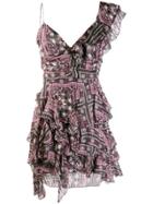 Isabel Marant Enta Ruffle Dress - Purple
