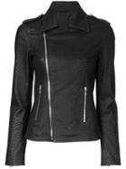 Rta Biker Jacket, Women's, Size: Small, Black, Lamb Skin