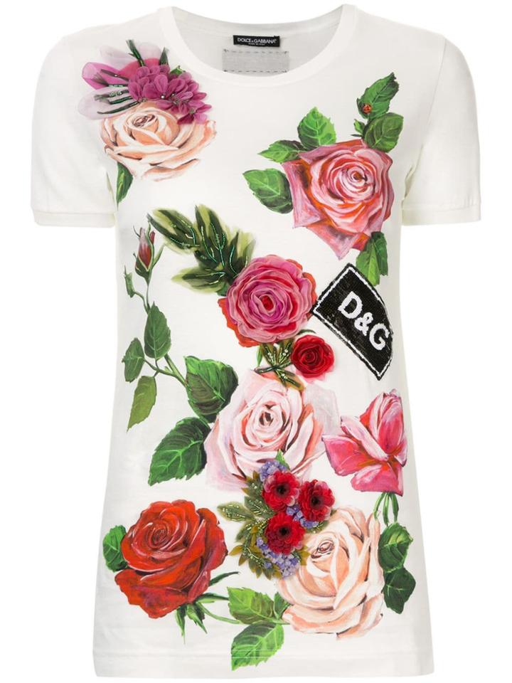 Dolce & Gabbana Floral T-shirt - White