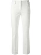 Dorothee Schumacher Cropped Trousers, Women's, Size: Iii, White, Viscose/polyamide/spandex/elastane