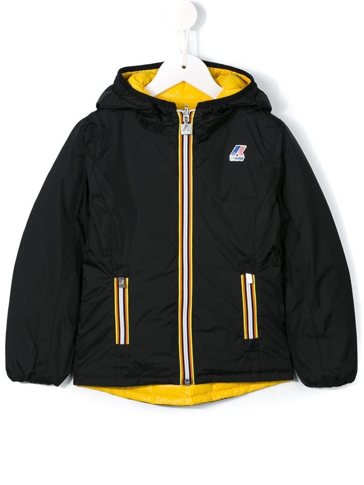 K Way Kids 'jacques Thermo Plus Double' Jacket, Girl's, Size: 8 Yrs, Black