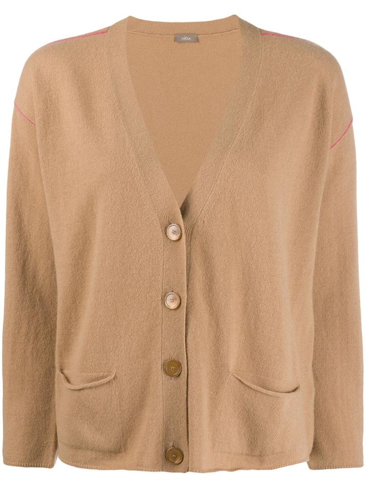 Altea V-neck Knit Cardigan - Neutrals