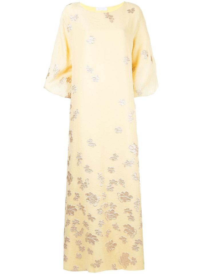 Mounay Moonlight Kaftan Dress - Yellow