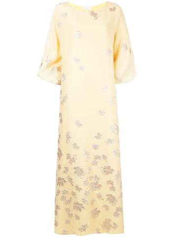 Mounay Moonlight Kaftan Dress - Yellow