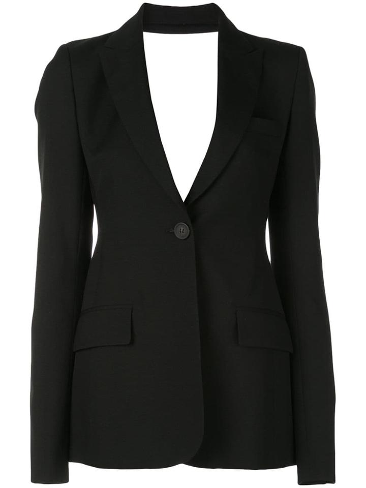 Vera Wang Cutout Back Jacket - Black