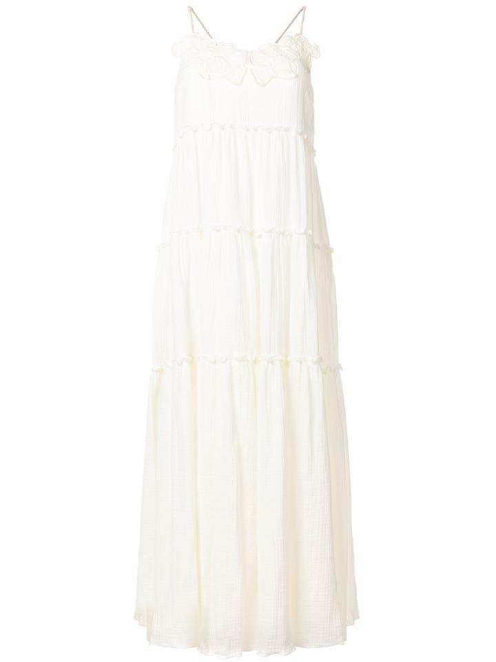 See By Chloé Gathered Maxi Dress - Nude & Neutrals