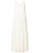 See By Chloé Gathered Maxi Dress - Nude & Neutrals