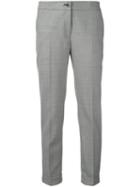 Etro Slim-fit Tailored Trousers, Women's, Size: 44, Grey, Silk/spandex/elastane/wool