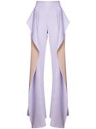 Maticevski Ruffled Trousers - Pink & Purple
