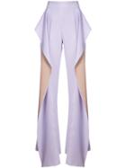 Maticevski Ruffled Trousers - Pink & Purple