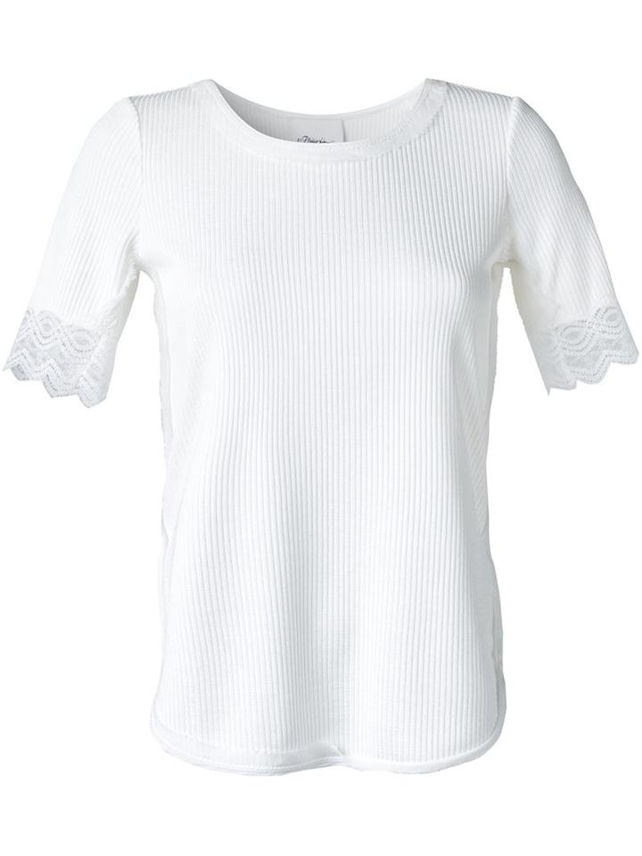 3.1 Phillip Lim Lace Trim T-shirt