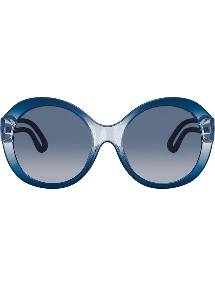 Tory Burch Robinson Round Sunglasses - Blue