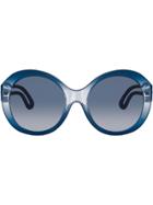 Tory Burch Robinson Round Sunglasses - Blue