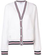 Thom Browne Chunky Knit Cardigan - White