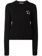 Givenchy Star Patch Knitted Jumper, Women's, Size: Xs, Black, Cashmere/cotton/polyester