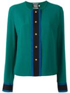 Fausto Puglisi Collarless Shirt, Women's, Size: 44, Green, Acetate/viscose