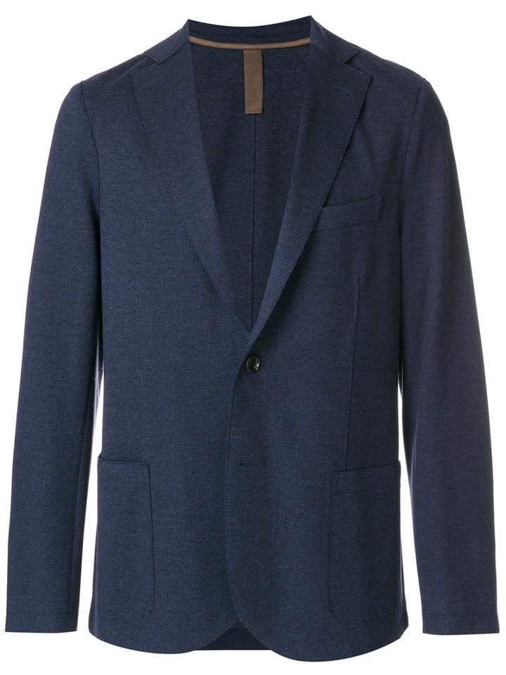 Eleventy - Patch Pocket Blazer - Men - Elastodiene/polyamide/polyethylene/viscose - 54, Blue, Elastodiene/polyamide/polyethylene/viscose