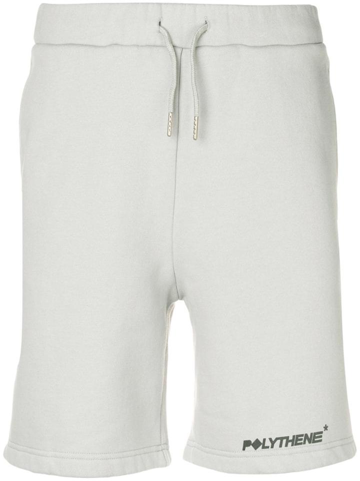 Polythene* Optics Drawstring Waist Shorts - Grey