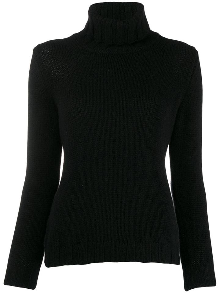 Incentive! Cashmere Turtleneck Jumper - Black