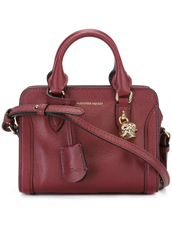 Alexander Mcqueen Mini 'padlock' Crossbody Bag, Women's, Red