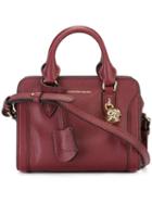 Alexander Mcqueen Mini 'padlock' Crossbody Bag, Women's, Red