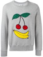 Ami Alexandre Mattiussi Cherries And Banana Embroidered Sweatshirt -