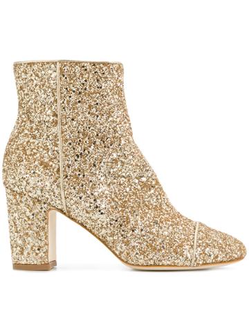 Polly Plume Ally Sequin Boots - Metallic