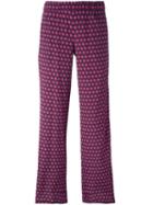 P.a.r.o.s.h. 'seventy' Trousers, Women's, Size: Xs, Pink/purple, Silk/spandex/elastane