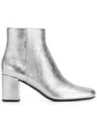 Saint Laurent 'babies 70' Ankle Boots - Metallic