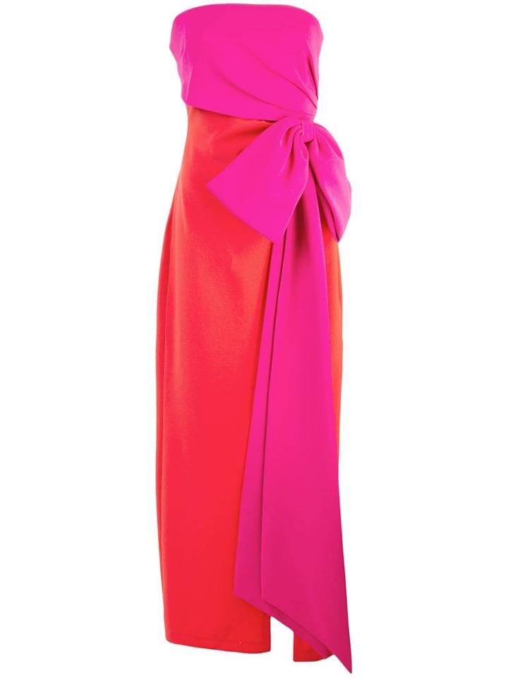 Sachin & Babi Roza Colour-block Gown - Red