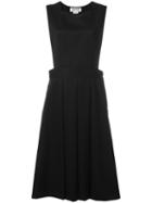Comme Des Garçons Girl - Pleated Midi Dress - Women - Cupro/wool - M, Black, Cupro/wool