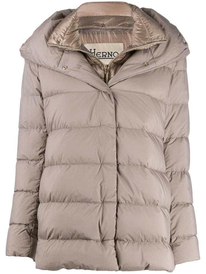 Herno Double Layered Padded Coat - Grey