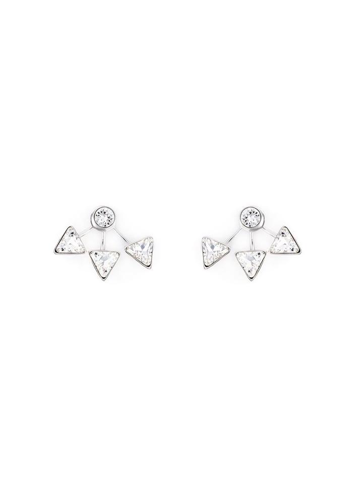 Ca & Lou Arrow Motif Earrings, Women's, Metallic
