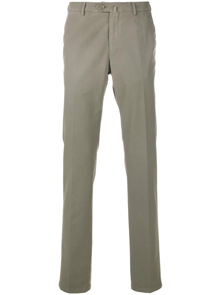 Loro Piana Flat Slim-fit Trousers - Green