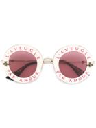 Gucci Eyewear Round Framed Sunglasses - Nude & Neutrals