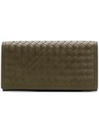 Bottega Veneta Intrecciato Continental Wallet - Green