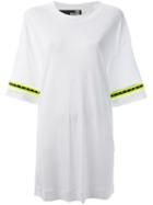 Love Moschino Embellished Sleeve Shift Dress, Women's, Size: 48, White, Viscose/spandex/elastane