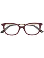 Gucci Eyewear Square Frame Glasses - Red
