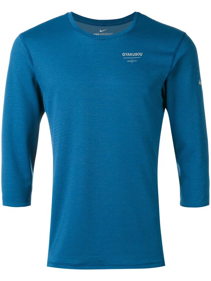 Nike - Textured Top - Men - Nylon/polyester - L, Blue, Nylon/polyester