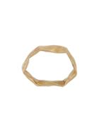 Niza Huang 9kt Yellow Gold Crush Stacking Band Ring